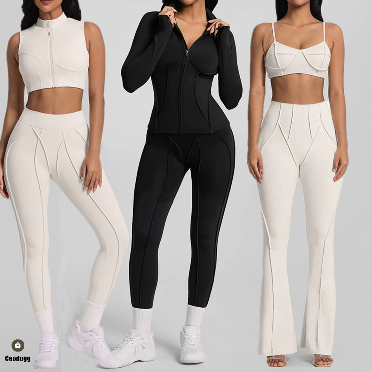 Yoga Fitness Jacket - 1/2 Buah Setelan Jaket Olahraga Wanita