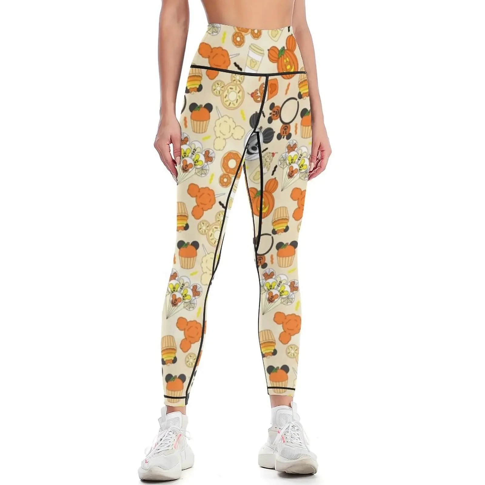 Yoga Fitness Park - Legging Halloween Bertema Taman Hiburan, Legging