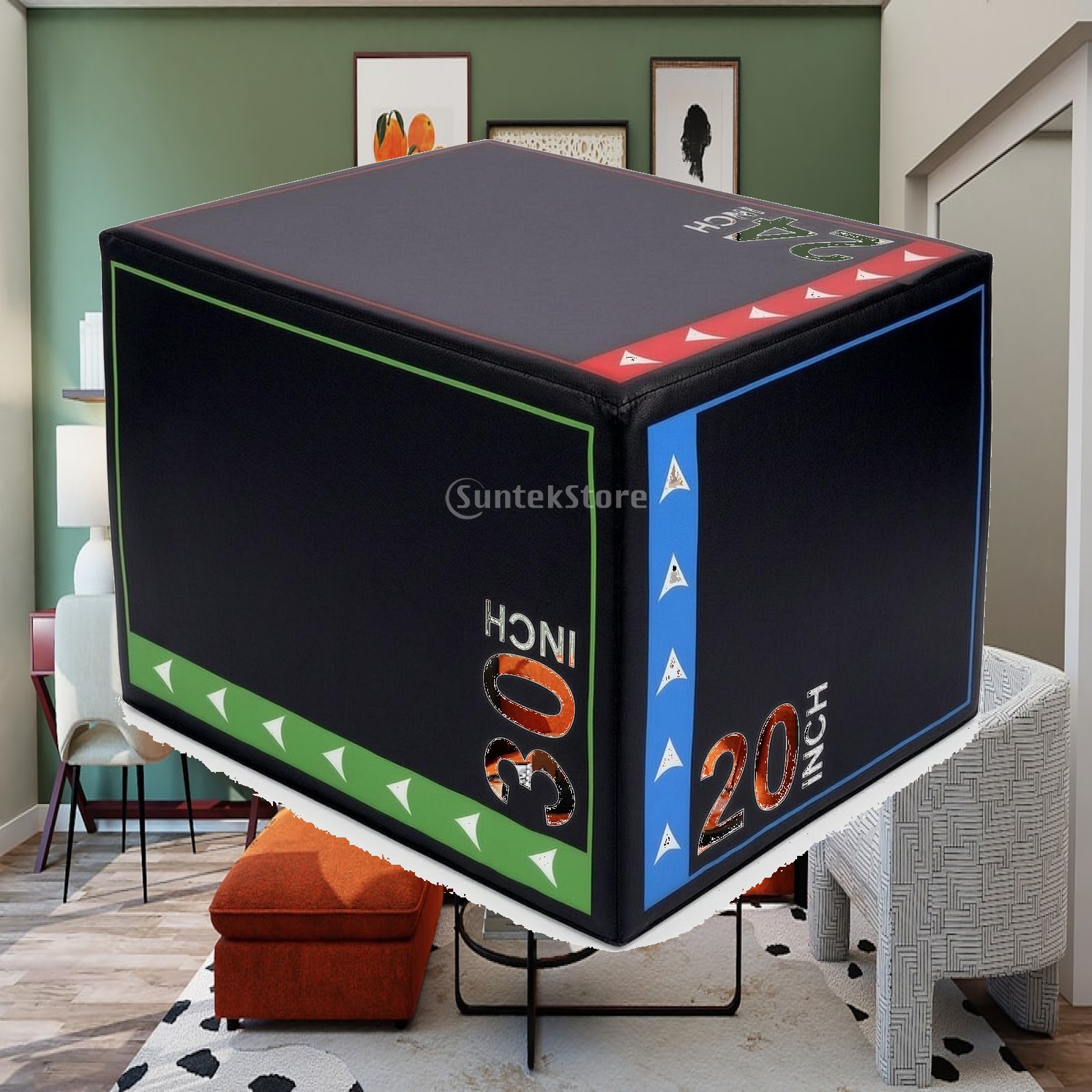 Plyo Jump Box - Kotak Lompat Plyometric Busa Peredam Guncangan,