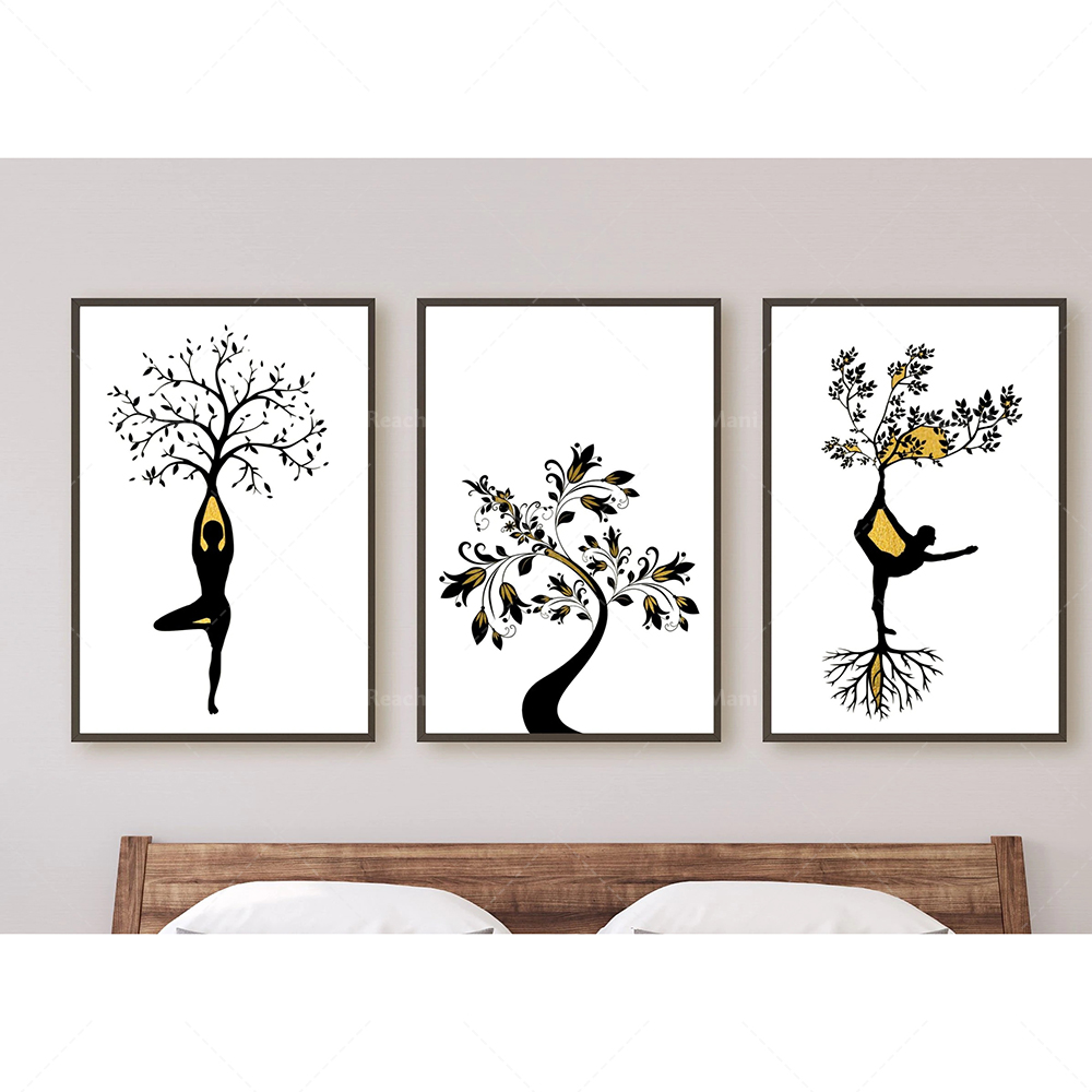 Zen Yoga Fitness - Poster Pose Yoga Meditasi Zen Seni