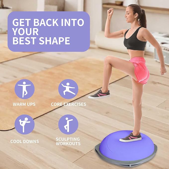 Bola Keseimbangan Bosu 70cm, A - Yoga Fitness Gym ulasan dan harga