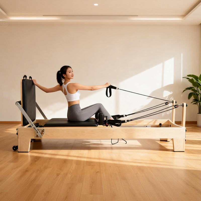 Reformer Pilates Portable Whit - Yoga Fitness Machine ulasan dan harga