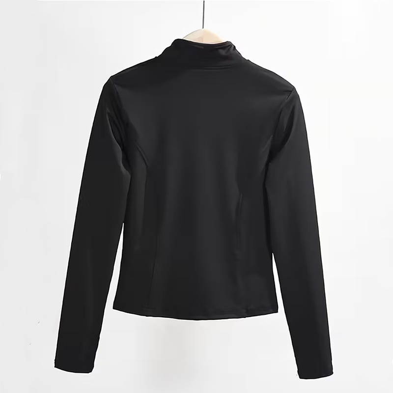 Jaket Yoga Kaos Olahraga Polos - Yoga Fitness Jacket ulasan dan harga