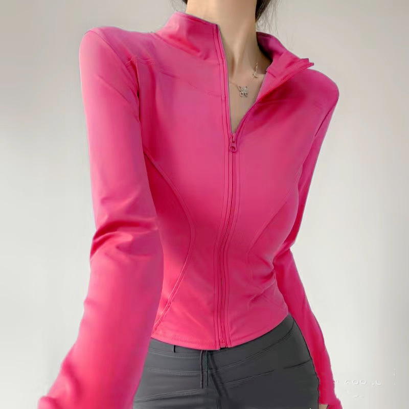 Jaket Yoga Kaos Olahraga Polos - Yoga Fitness Jacket ulasan dan harga