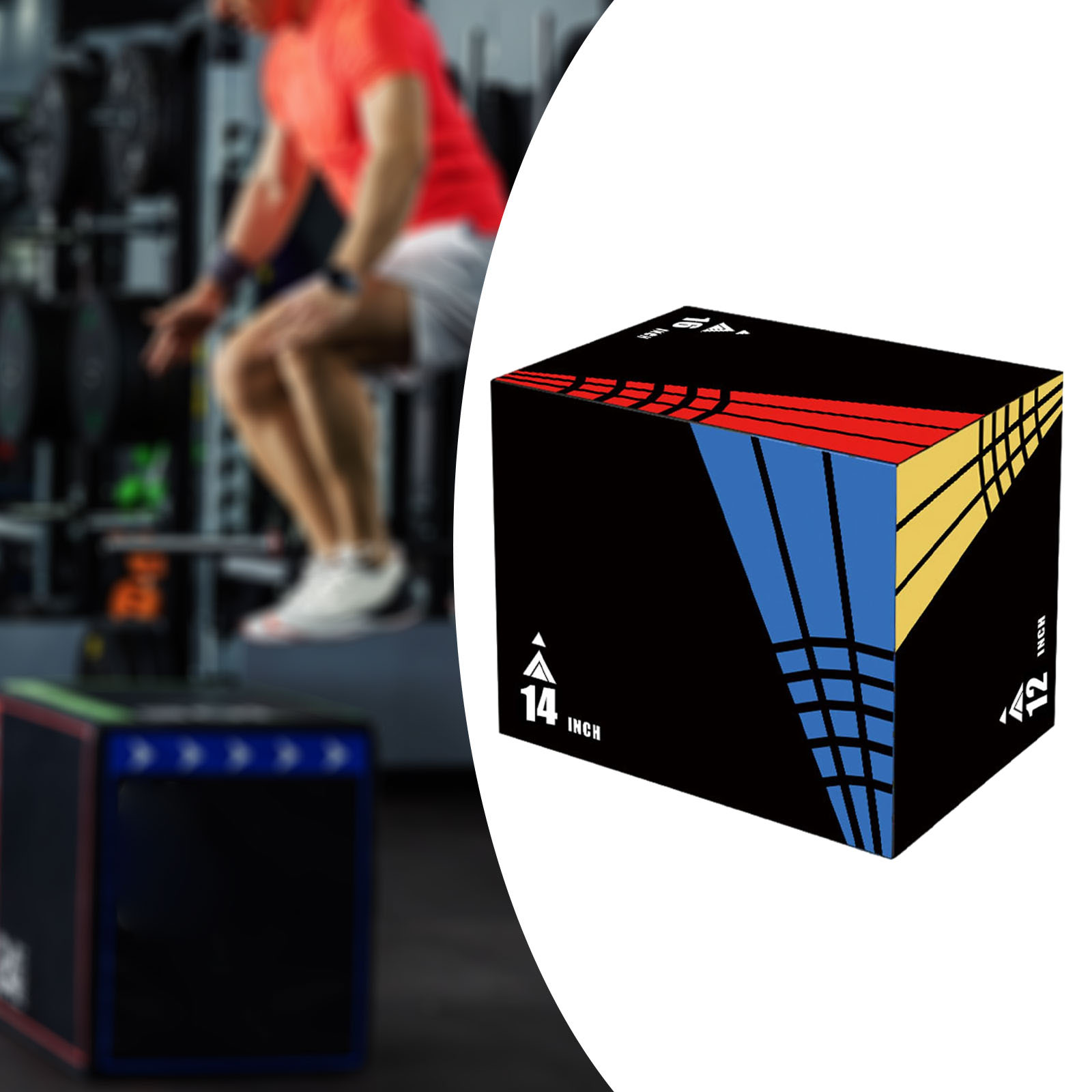Kotak Lompat Plyometric 3-in-1 - Plyo Jump Box ulasan dan harga