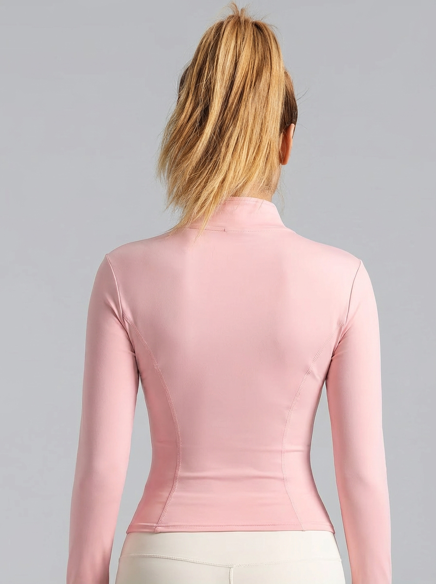 Jaket Yoga Wanita Warna Pink M - Yoga Of Fitness ulasan dan harga