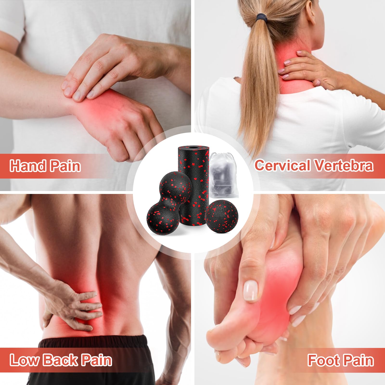 Set rol Yoga berongga pijat bo - Shoulder Massage Ball ulasan dan harga