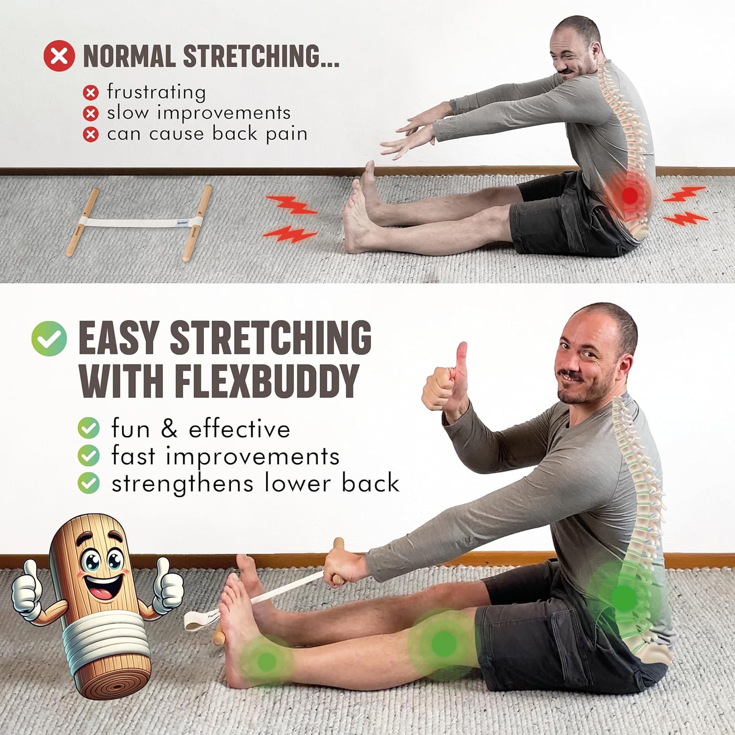 Alat Peregang Hamstring dengan - Yoga Of Fitness ulasan dan harga