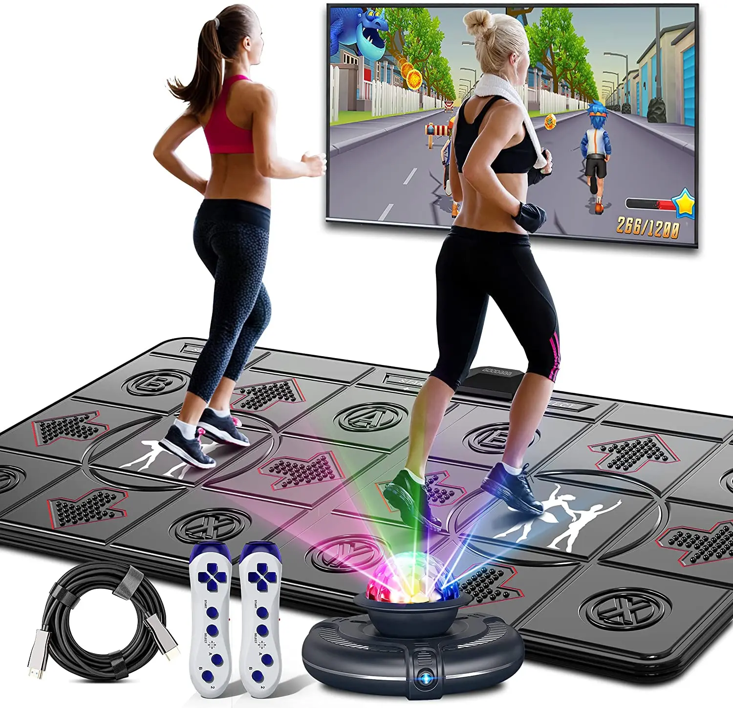 Matras Dansa Ganda Nirkabel un - Yoga Fitness Tva ulasan dan harga