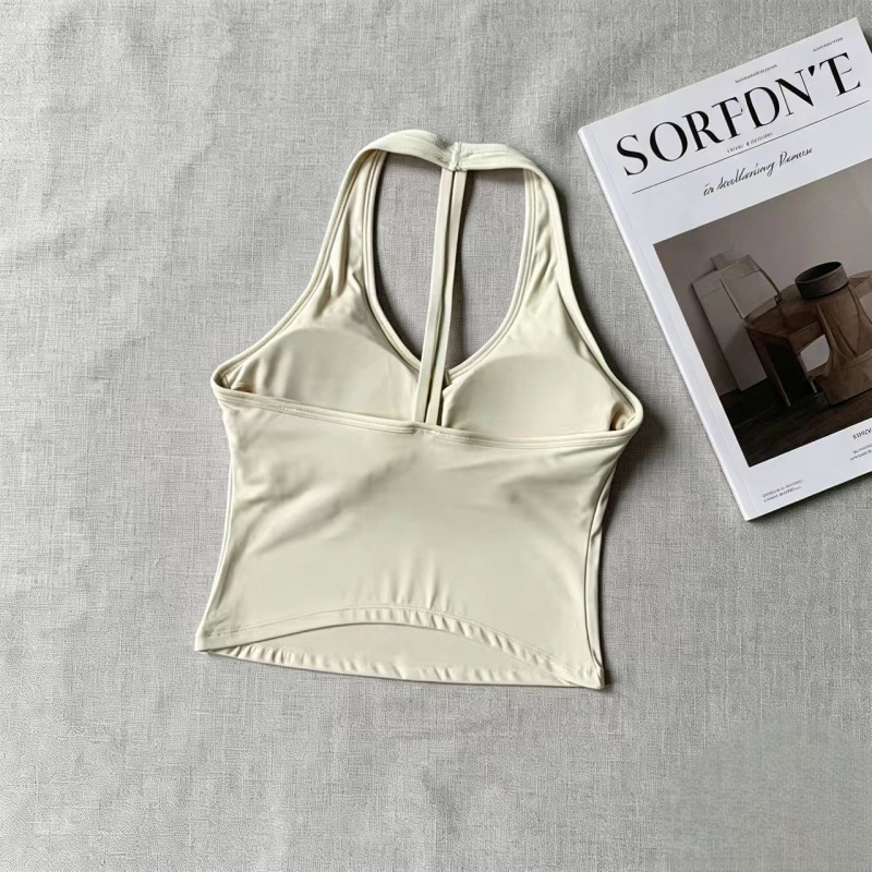 Tank Top Yoga V-Neck Halter T- - Yoga And Fitness Studio ulasan dan harga