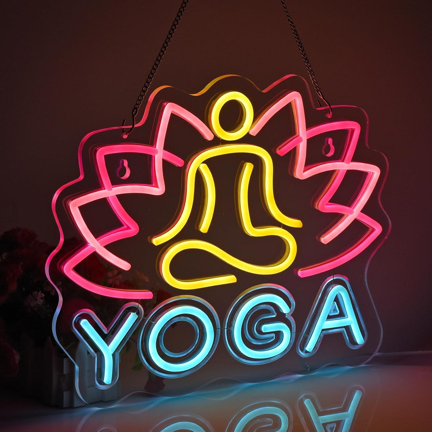 Lampu Neon Yoga, Lampu Neon Ga - Zen Yoga Fitness ulasan dan harga