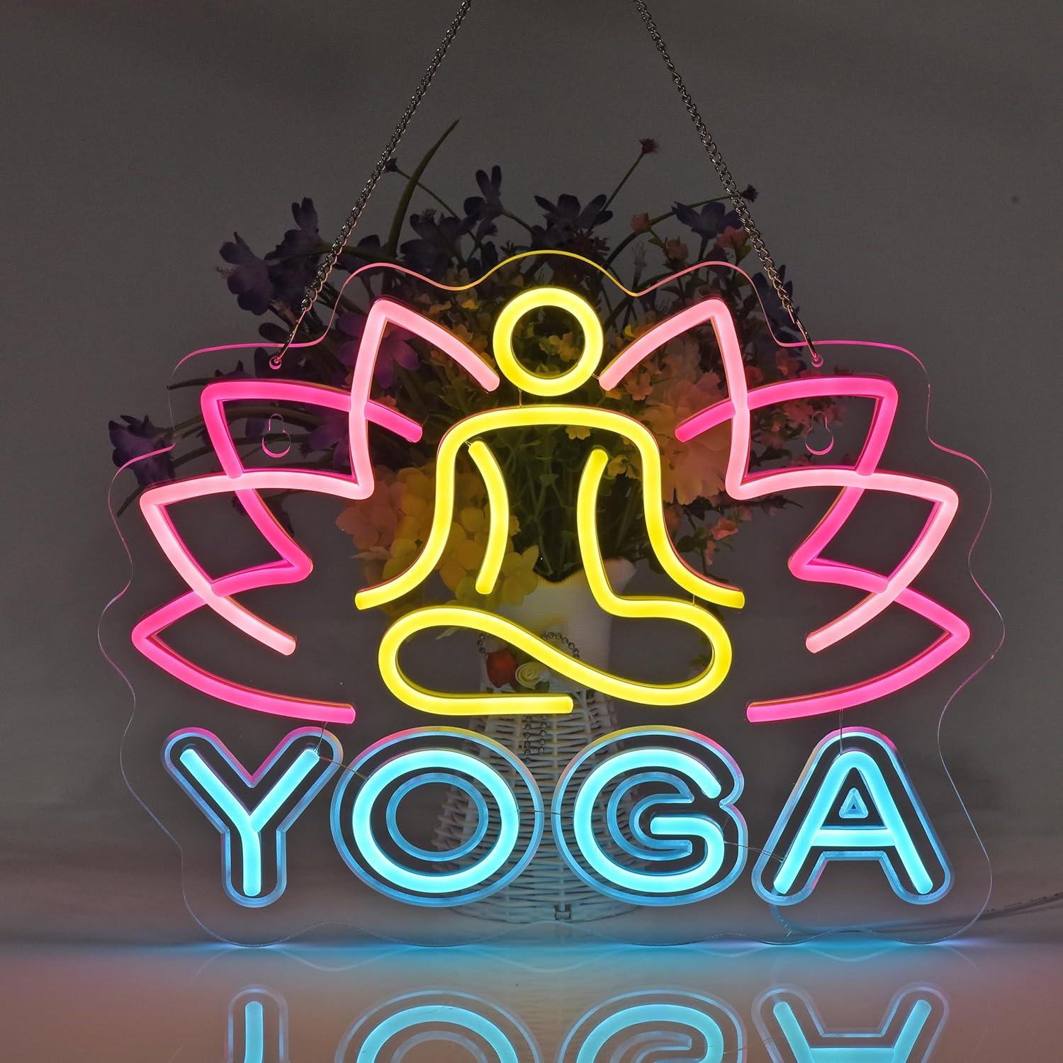 Lampu Neon Yoga, Lampu Neon Ga - Zen Yoga Fitness ulasan dan harga