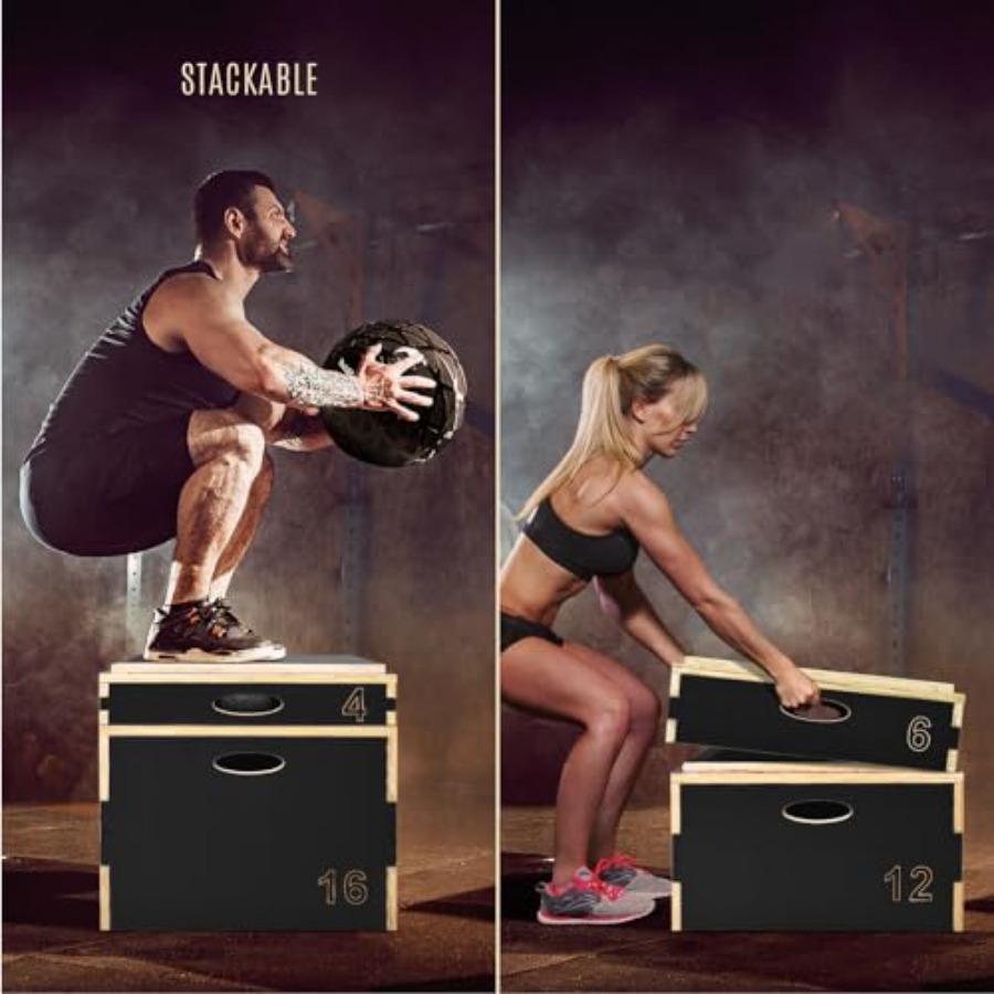 Kotak Plyo Kayu 3 in 1 untuk L - Plyo Jump Box ulasan dan harga
