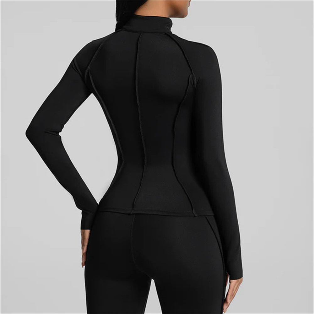 1/2 Buah Setelan Jaket Olahrag - Yoga Fitness Jacket ulasan dan harga