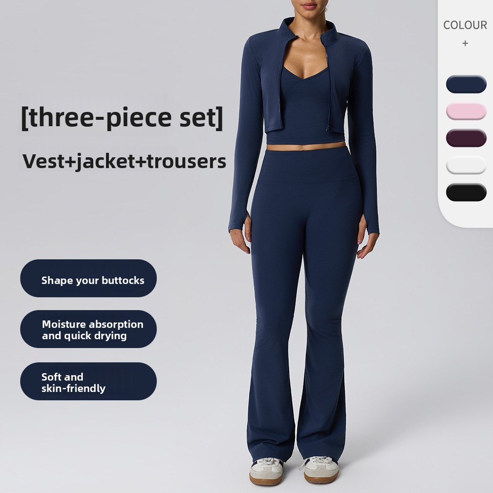 Set Pakaian Olahraga Naked Fee - Yoga Fitness Jacket ulasan dan harga