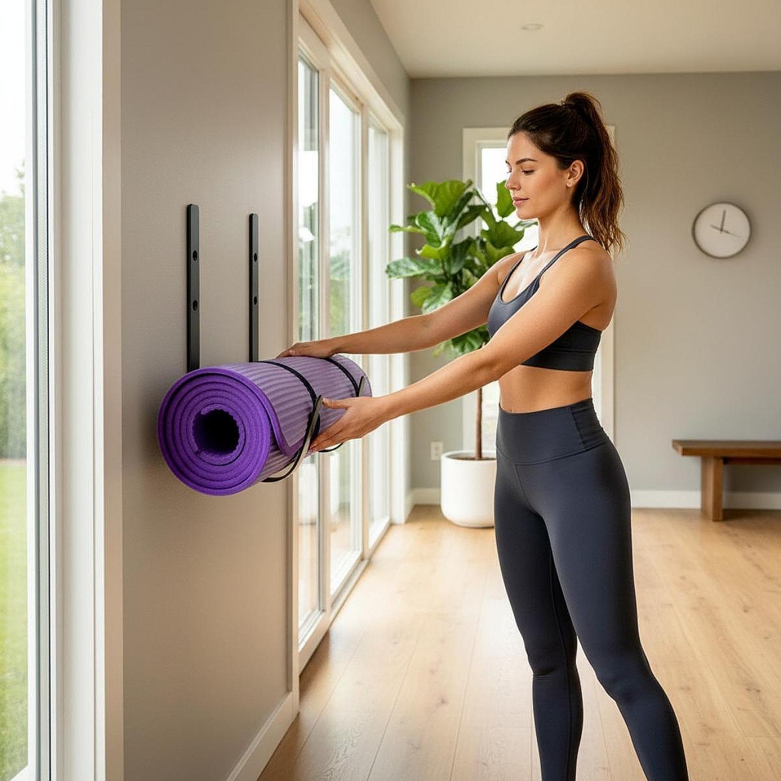 Rak Penyimpanan Matras Yoga Di - Yoga And Fitness Studio ulasan dan harga