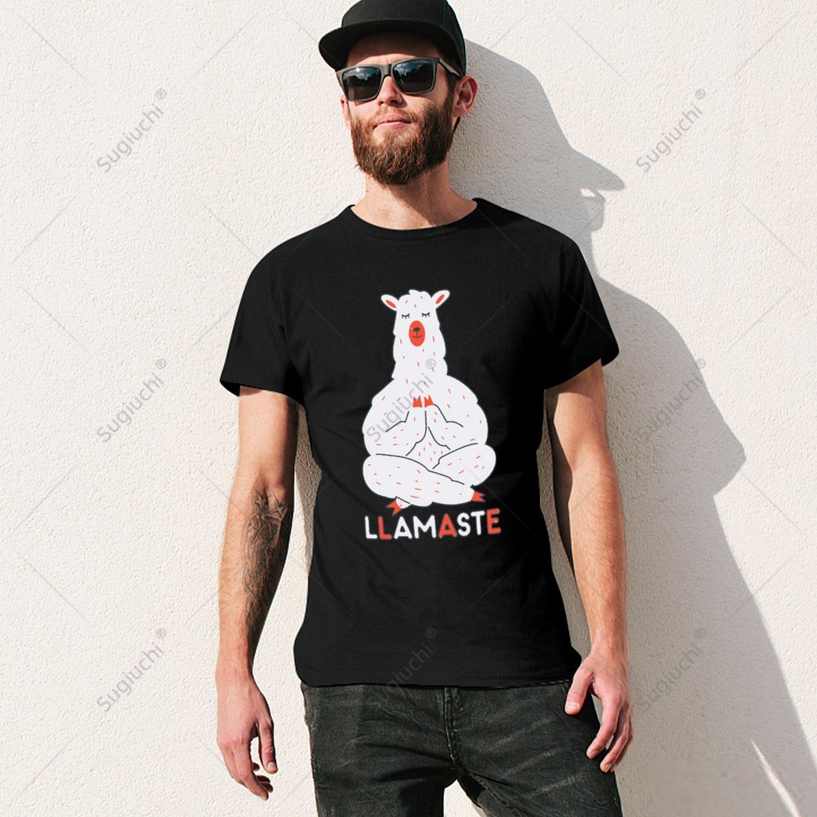 Kaos Unisex Pria Wanita Llamas - Zen Yoga Fitness ulasan dan harga