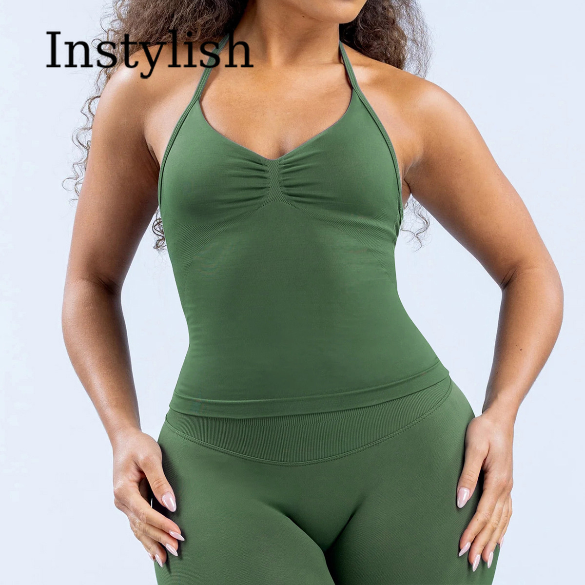 Set Yoga Wanita 2 Potong Tanpa - Yoga Of Fitness ulasan dan harga